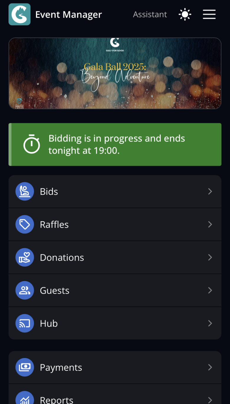BidAid Event Manager